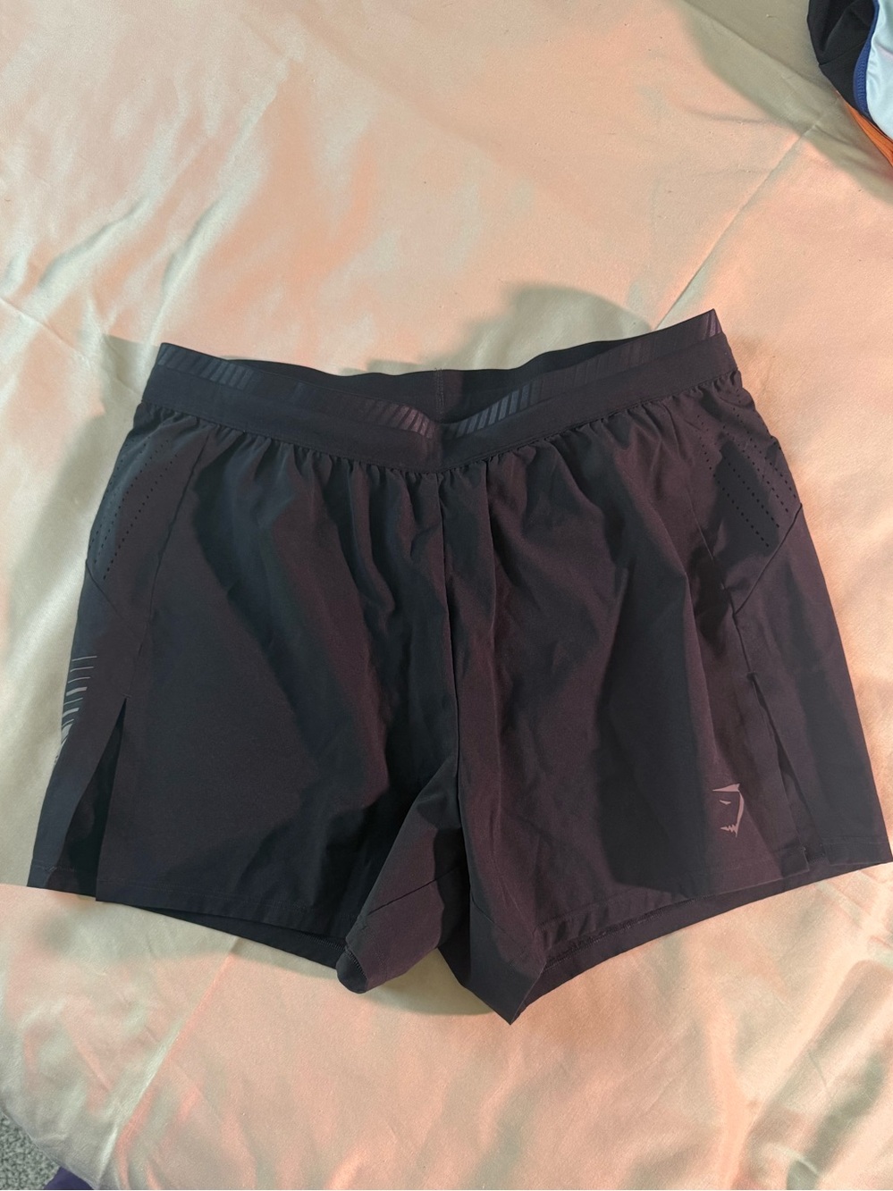 Gymshark Black Athletic Mid-Rise Shorts